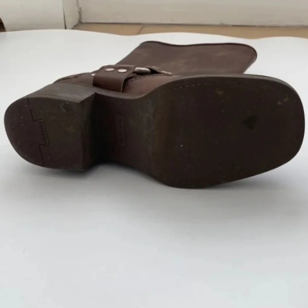 Miu Miu Harness Buckle Boots Brown Leather - Picture 5 of 11